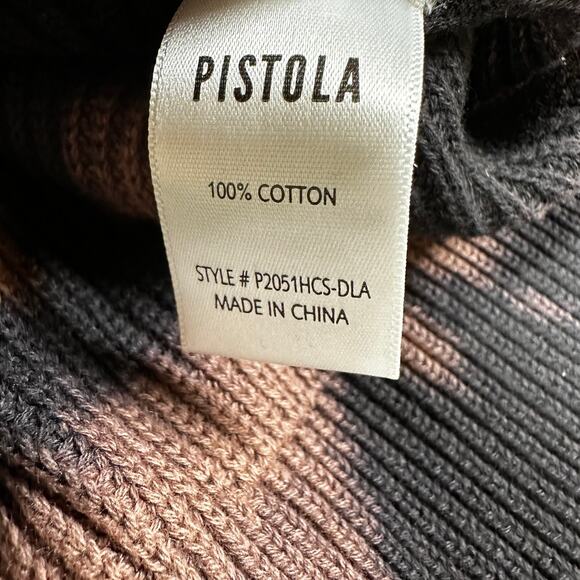 Pistola Darya Acid Dye Cotton Sweater in Dark Lava Women's Size Small NWT - Picture 7 of 10